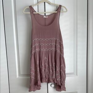 Free People Voile And Lace Trapeze Slip Dress